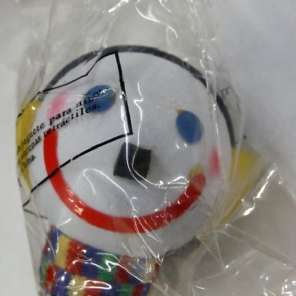 VTG JACK IN THE BOX SCARF EARMUFFS WINTER ANTENNA TOPPER - Picture 1 of 4